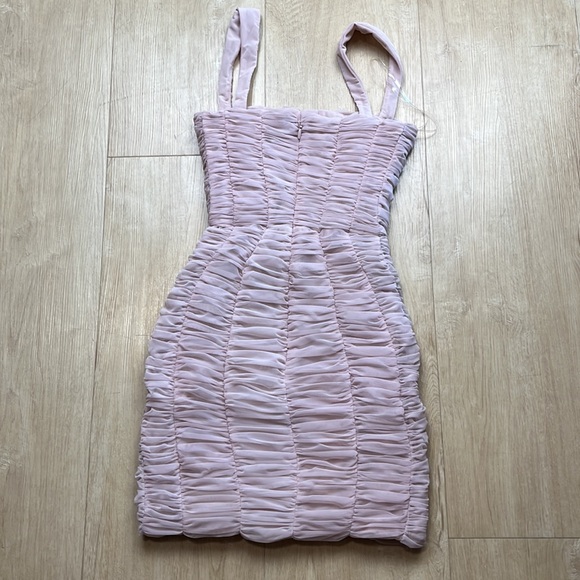 NEW House of CB Cate ruched minidress, SIZE SMALL 1040 - Picture 6 of 8